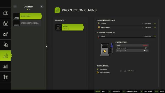 Diesel manufacturing plant для Farming Simulator 25