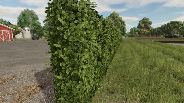 Placeable hedges for Farming Simulator 25