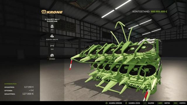 X-Collect 900 (poplar and sugar cane version) для Farming Simulator 25