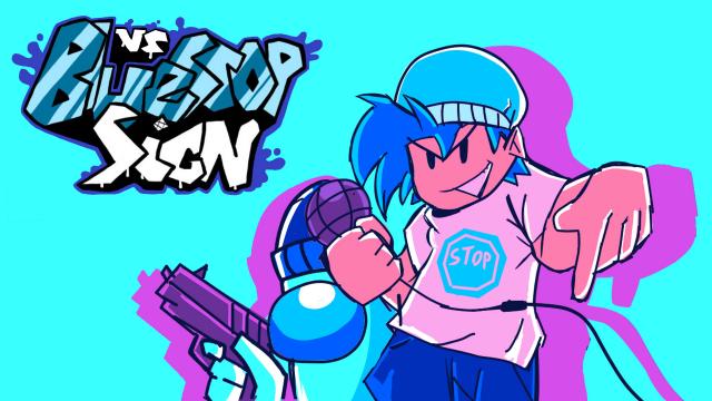 VS BlueStopSign