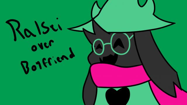Ральзей из Undertale / Friday Night Funkin Ralsei over BF!