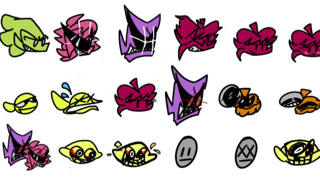 Redrawn Health Heads for Friday Night Funkin