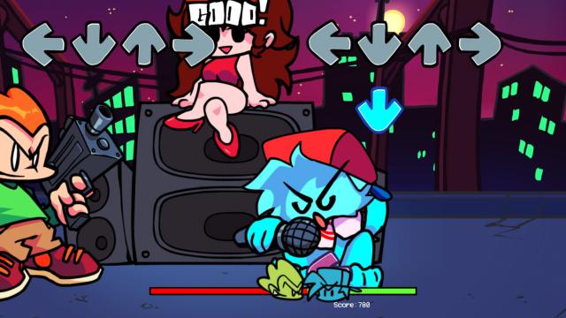 Кот-бойфренд / Cat BF skin для Friday Night Funkin