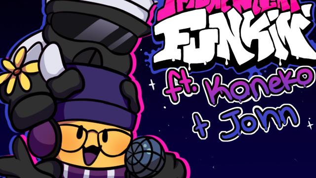 Koneko and John Roblox as Skid and Pump FNF