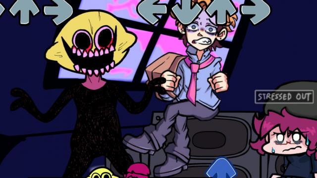 HD Senpai over Girlfriend! for Friday Night Funkin