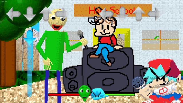 Baldi over Week 6 for Friday Night Funkin