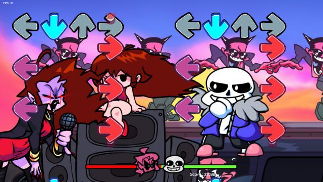 Играбельный Санс / Playable Sans Undertale (Skin) для Friday Night Funkin