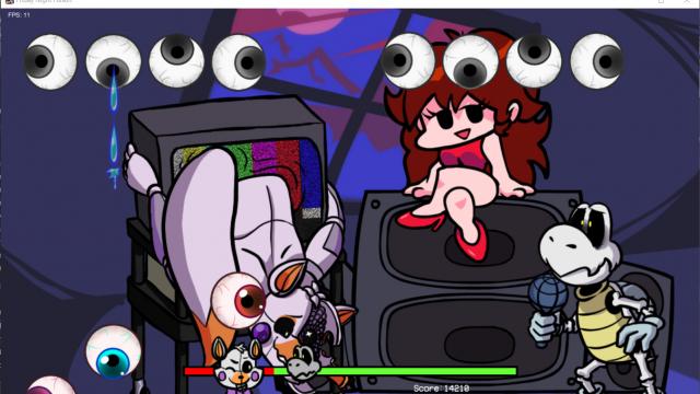 Lolbit over Monster (Week 2) for Friday Night Funkin