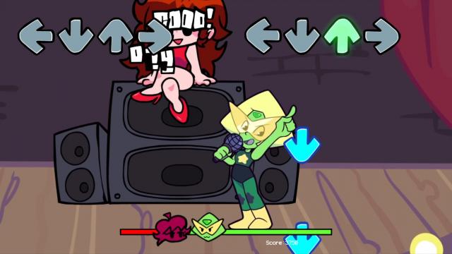Перидот вместо Бойфренда / Peridot over Boyfriend (Playable Peridot) для Friday Night Funkin