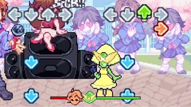 Перидот вместо Бойфренда / Peridot over Boyfriend (Playable Peridot) для Friday Night Funkin