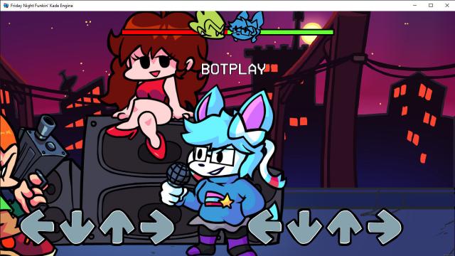 Akira (AetherDX) over Boyfriend! for Friday Night Funkin