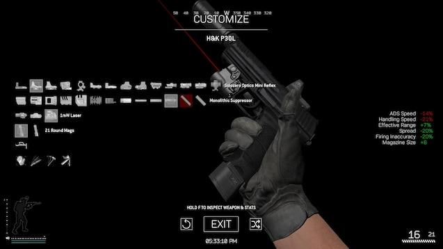 [MW Unofficial] H&K P30L for Garry's Mod