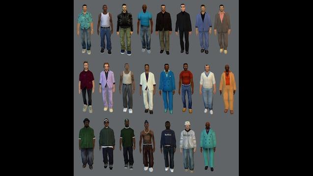 GTA NPC's and Player Models for Garry's Mod