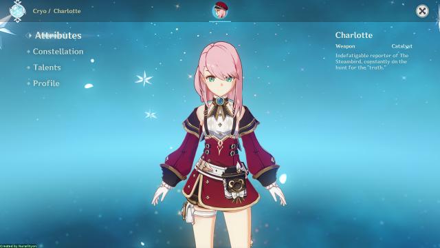 Hatless and Monocless Charlotte