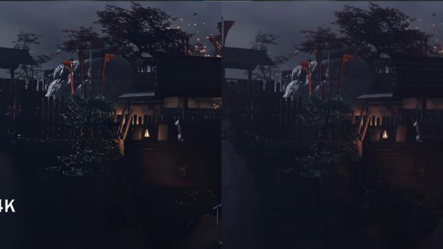 4K Upscaled prerendered cutscenes для Ghost of Tsushima