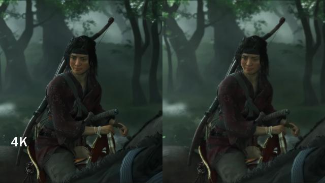 4K Upscaled prerendered cutscenes для Ghost of Tsushima