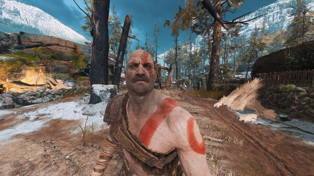 Кратос без бровей и бороды / Kratos No Eyebrows No Beard