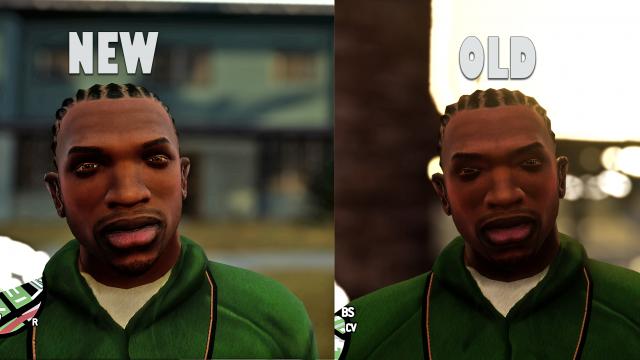 4    GTA SA - CJ face retexture 4K