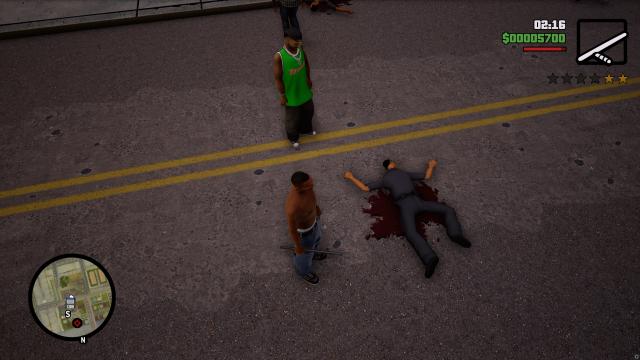 Реалистичная кровь / Realistic Blood для Grand Theft Auto: The Trilogy