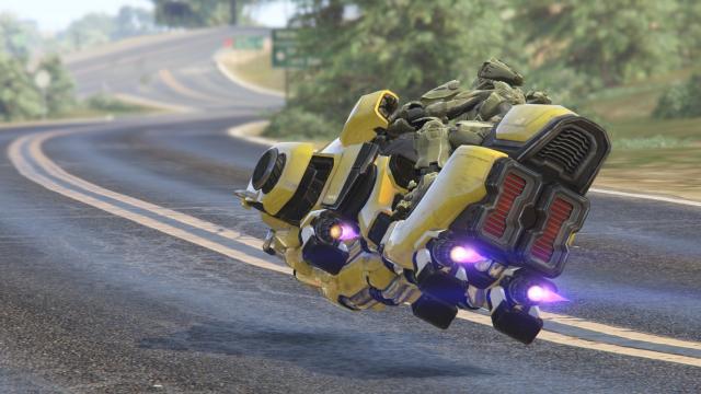 Sci-Fi Hover Bike [Add-On / Replace beta | Livery] для GTA 5