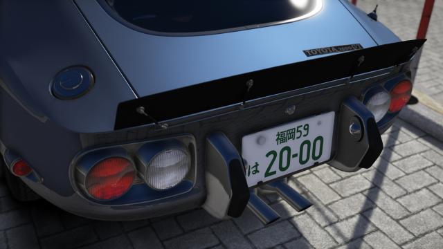 1969 Toyota 2000GT [Add-On | Tuning | LODs | RHD | Template] for GTA 5