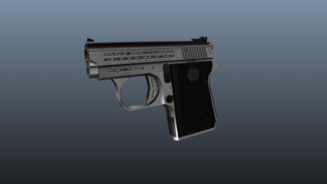 .25  Colt Junior .25 ACP [Animated] for GTA 5