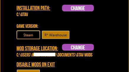 GTAV Mod Manager for GTA 5