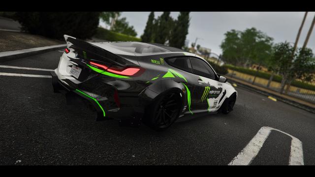 Multicolor Monster Energy Livery for BMW M8 Competition MANSAUG for GTA 5