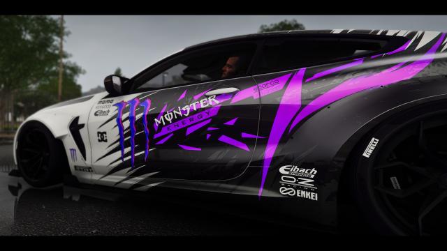 Multicolor Monster Energy Livery for BMW M8 Competition MANSAUG for GTA 5