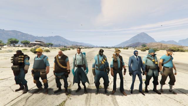 Team Fortress 2 Pack [Add-on Peds] для GTA 5