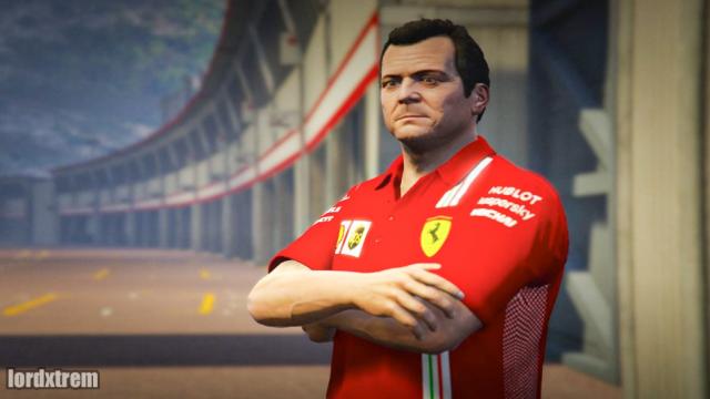 Футболка Феррари для Майкла / Scuderia Ferrari shirt for michael для GTA 5