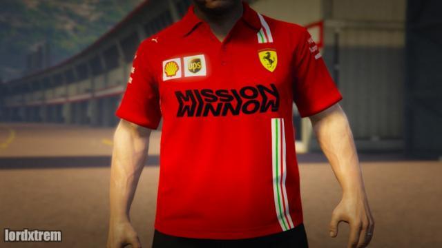 Футболка Феррари для Майкла / Scuderia Ferrari shirt for michael для GTA 5