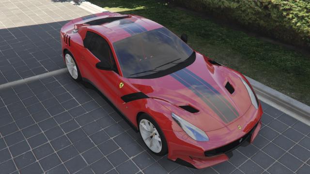 Ferrari F12 TDF StripesFull Carbon Fiber for GTA 5
