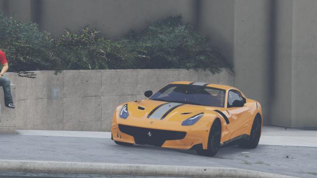 Ferrari F12 TDF StripesFull Carbon Fiber for GTA 5