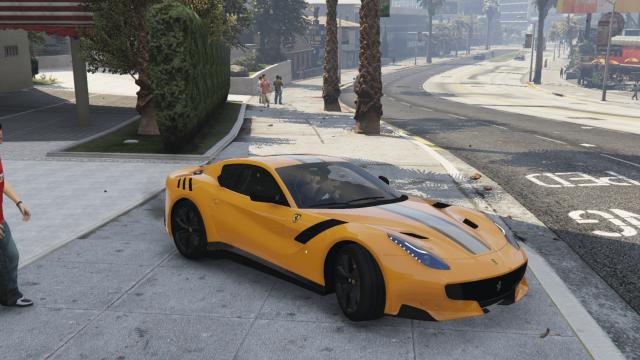 Ferrari F12 TDF StripesFull Carbon Fiber for GTA 5