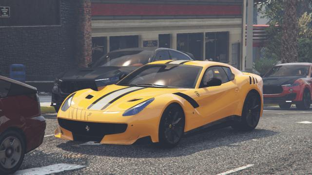 Ferrari F12 TDF StripesFull Carbon Fiber for GTA 5