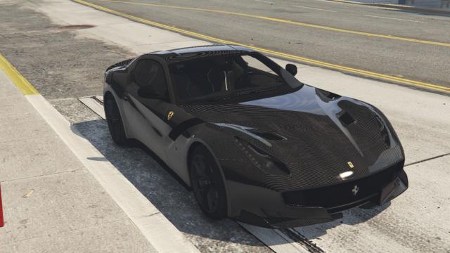 Ferrari F12 TDF StripesFull Carbon Fiber for GTA 5