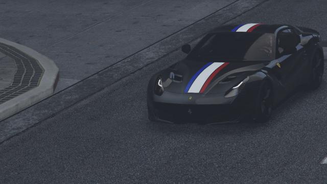 Ferrari F12 TDF StripesFull Carbon Fiber for GTA 5
