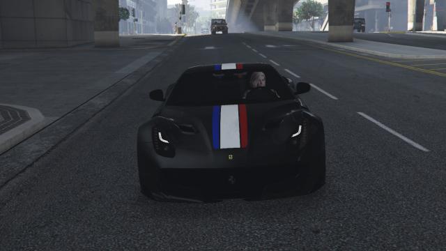 Ferrari F12 TDF StripesFull Carbon Fiber for GTA 5
