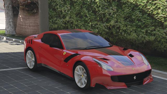 Ferrari F12 TDF StripesFull Carbon Fiber for GTA 5