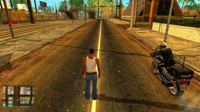 Retextured V Graphics for GTA San Andreas