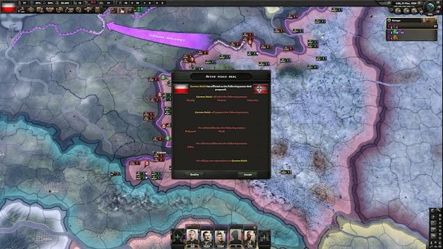 Peace Deals for Hearts Of Iron 4