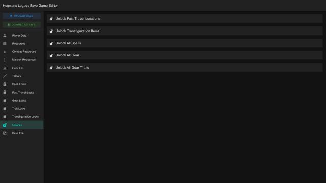 Hogwarts Legacy Save Game Editor for Hogwarts Legacy