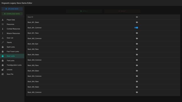 Hogwarts Legacy Save Game Editor for Hogwarts Legacy