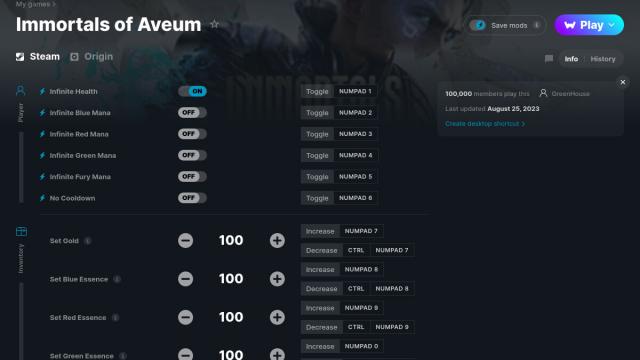 Immortals of Aveum cheats
