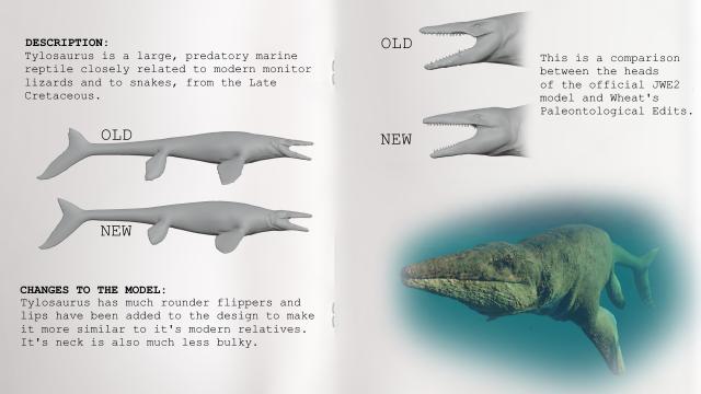 Качественные Тилозавры / Slightly more Paleo-Accurate Tylosaurus (Wheat Edition) для Jurassic World Evolution 2