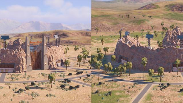 Зеленая трава в пустыне / Greener Grass - San Diego and Desert Maps для Jurassic World Evolution 2