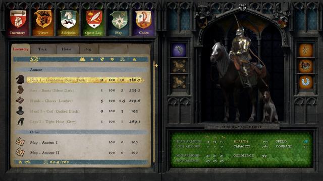 Dark Stone inventory recolour for Kingdom Come: Deliverance