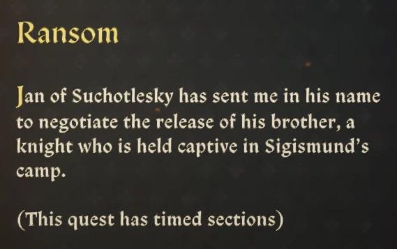 Timed Quest Markers for Kingdom Come: Deliverance 2