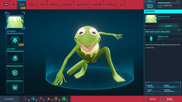 Лягушонок Кермит / Kermit The Frog для Marvel's Spider-Man Remastered